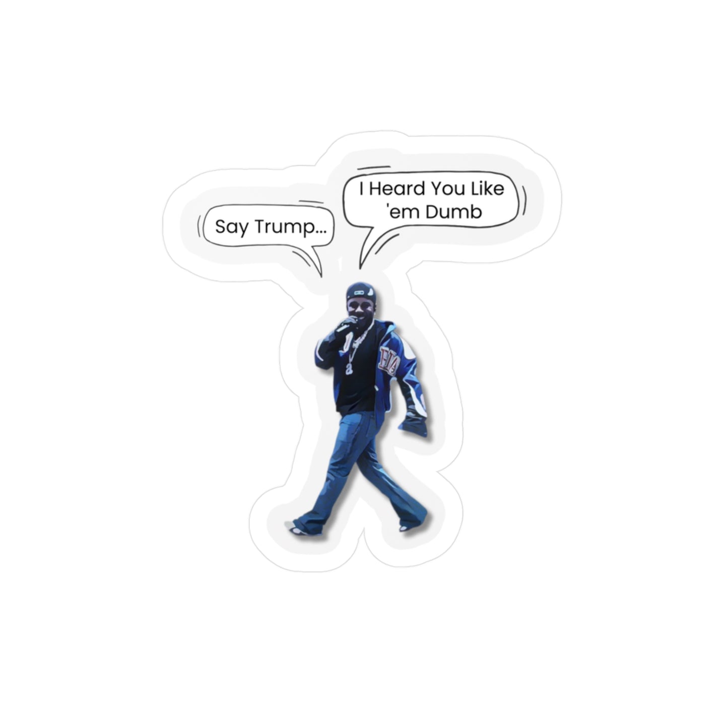 Kendrick Lamar Trump 100 pack special Sticker set